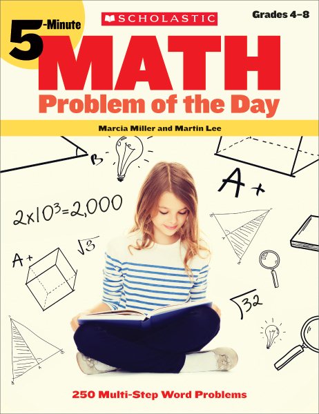5-Minute Math Problem of the Day: 250 Multi-Step Word Problems cover