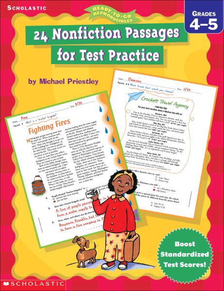 24 Nonfiction Passages for Test Practice (4-5) cover