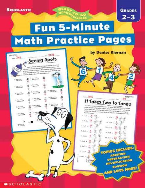 Fun 5-Minute Math Practice Pages (2-3) cover
