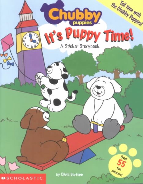 It's Puppy Time!: A Sticker Storybook (Chubby Puppies) cover