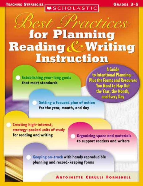 Best Practices for Planning Reading & Writing Instruction: A Guide to Intentional PlanningPlus the Forms and Resources You Need to Map Out the Year, the Month, and Every Day cover
