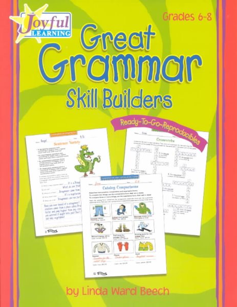 Joyful Learning: Rtg Reproducibles: Great Grammar Skill Builders:grade 6-8 cover