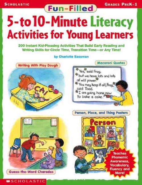 Fun-filled 5- To 10-minute Literacy Activities For Young Learners cover