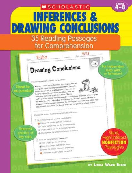 35 Reading Passages for Comprehension: Inferences & Drawing Conclusions: 35 Reading Passages for Comprehension cover