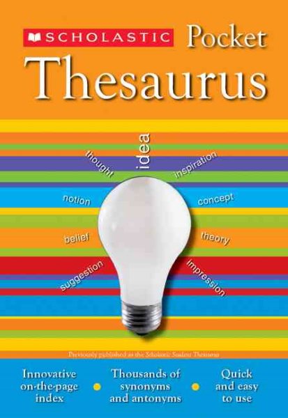 Scholastic Pocket Thesaurus (Scholastic Reference) cover