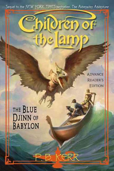 The Blue Djinn of Babylon (Children of the Lamp, Book 2) cover