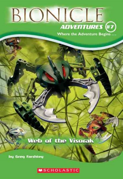 Web of the Visorak (Bionicle Adventures, No. 7) cover