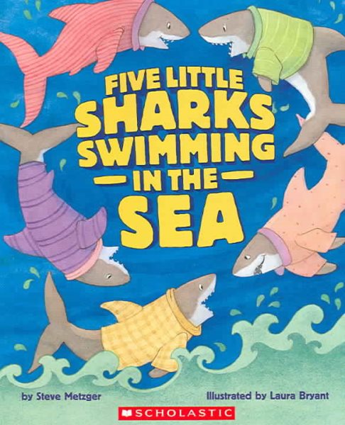 Five Little Sharks Swimming in the Sea cover