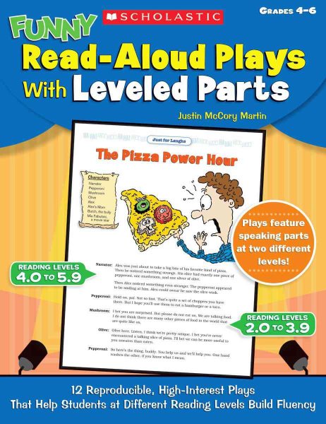 Funny Read-Aloud Plays With Leveled Parts: 12 Reproducible, High-Interest Plays That Help Students at Different Reading Levels Build Fluency cover