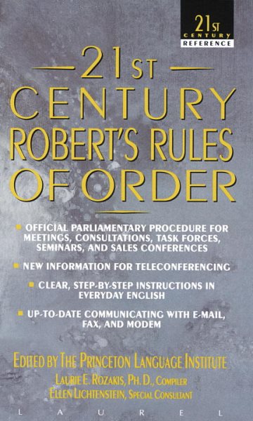 21st Century Robert's Rules of Order (21st Century Reference) cover