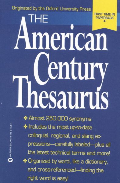 The American Century Thesaurus cover