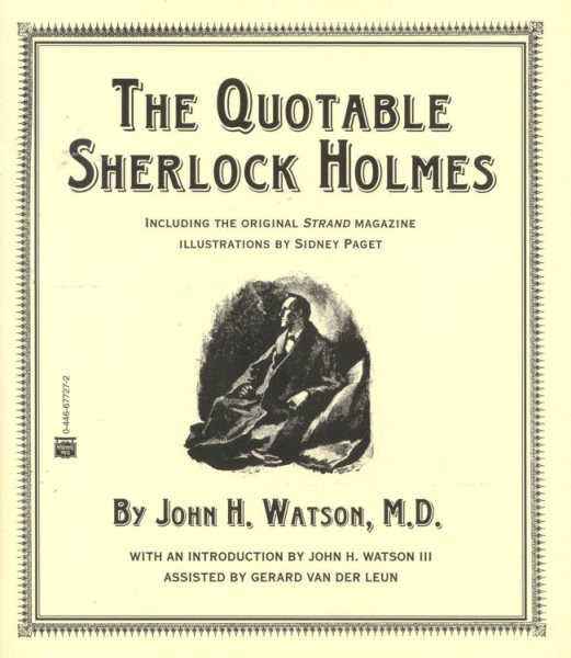 The Quotable Sherlock Holmes cover