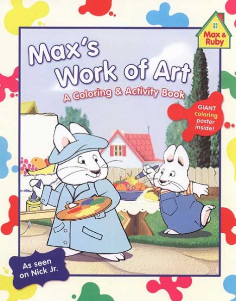 Max's Work of Art: A Coloring & Activity Book (Max and Ruby) cover
