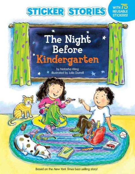 The Night Before Kindergarten (Sticker Stories) cover