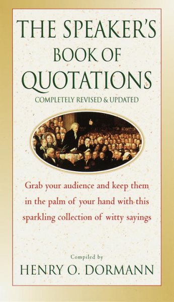 The Speaker's Book of Quotations, Updated and Revised cover