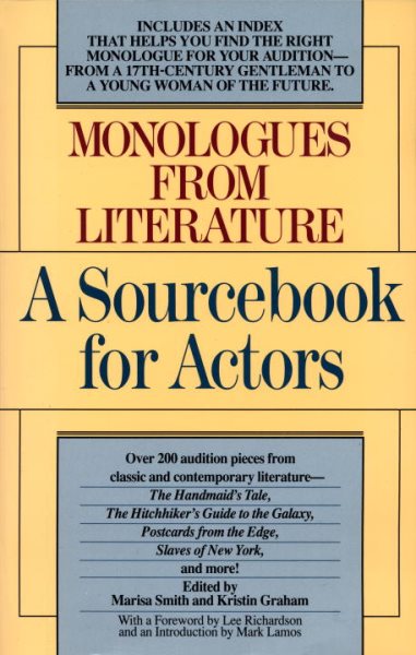 Monologues from Literature: A Sourcebook for Actors cover