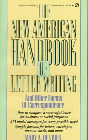 Handbook of Letter Writing, The New American: And Other Forms of Correspondence cover