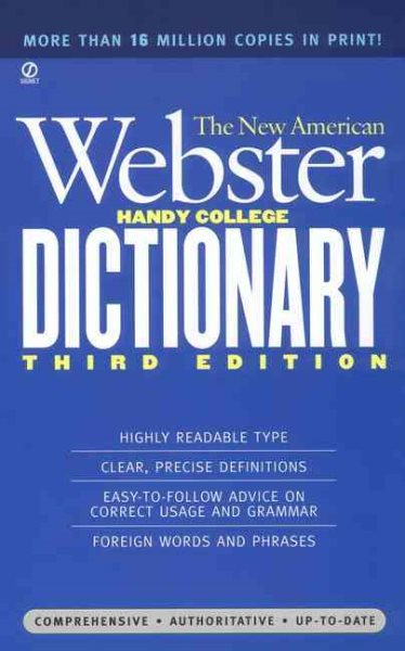 The New American Webster Handy College Dictionary: New Third Edition