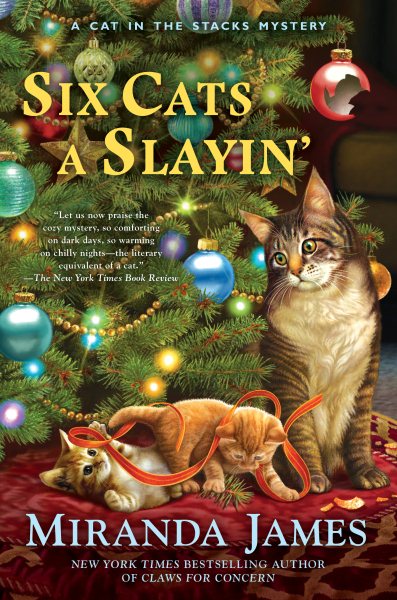 Six Cats a Slayin' (Cat in the Stacks Mystery) cover