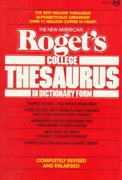 The New American Roget's College Thesaurus in Dictionary Form cover