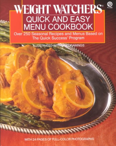 Weight Watchers Quick and Easy Menu Cookbook cover