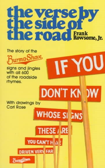 Verse by the Side of the Road: The Story of the Burma-Shave Signs and Jingles cover