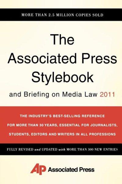 The Associated Press Stylebook and Briefing on Media Law 2011 cover