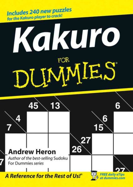 Kakuro For Dummies cover