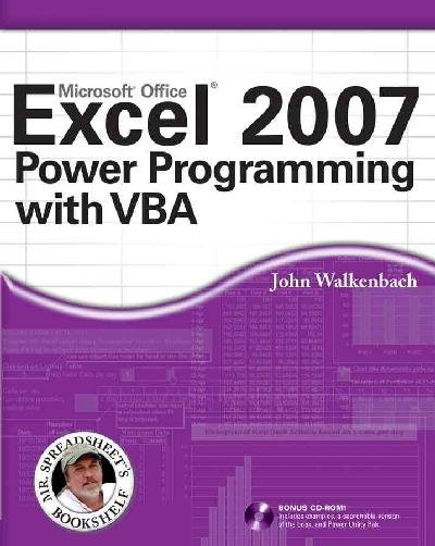 Excel 2007 Power Programming with VBA cover