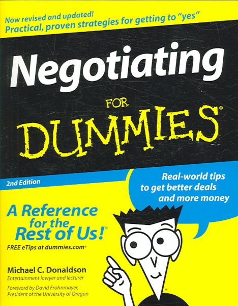 Negotiating For Dummies cover