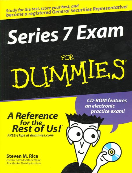 Series 7 Exam For Dummies cover