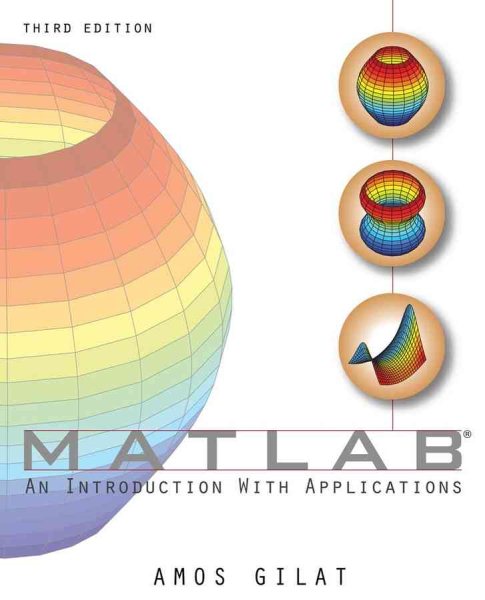 MATLAB: An Introduction with Applications cover
