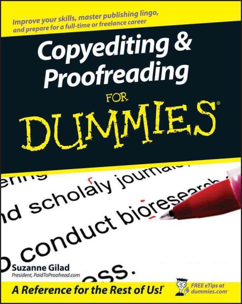 Copyediting and Proofreading For Dummies cover
