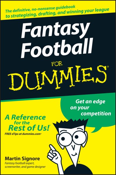 Fantasy Football For Dummies cover