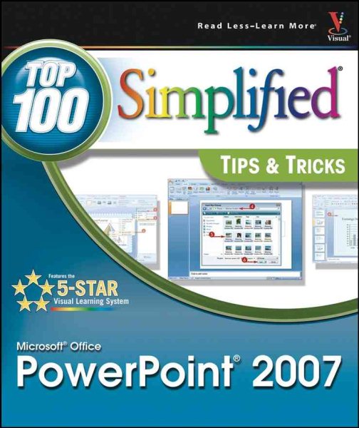 Microsoft Office PowerPoint 2007: Top 100 Simplified Tips & Tricks cover