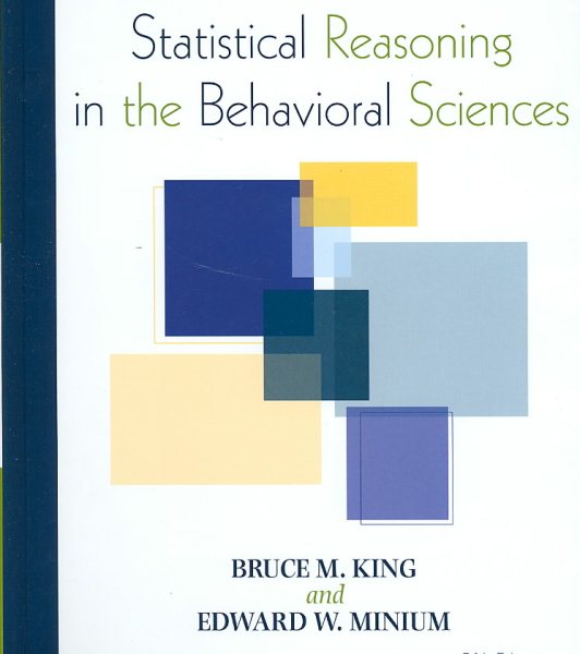 Statistical Reasoning in the Behavioral Sciences cover