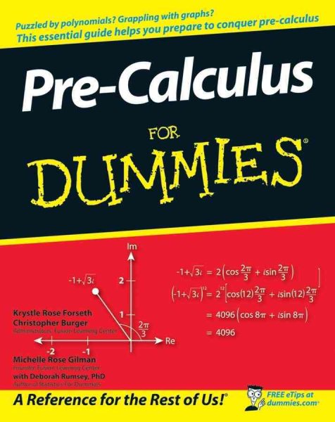 Pre-Calculus For Dummies cover