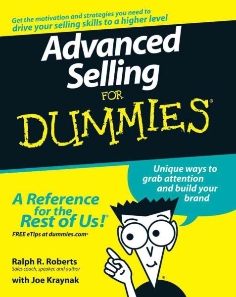 Advanced Selling For Dummies cover