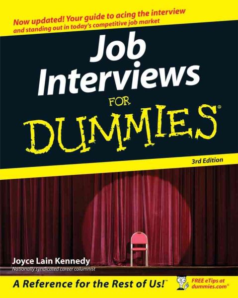 Job Interviews For Dummies cover