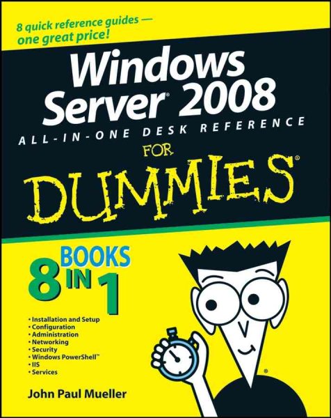 Windows Server 2008 All-In-One Desk Reference For Dummies cover