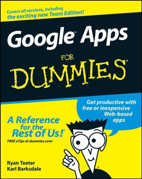 Google Apps For Dummies cover