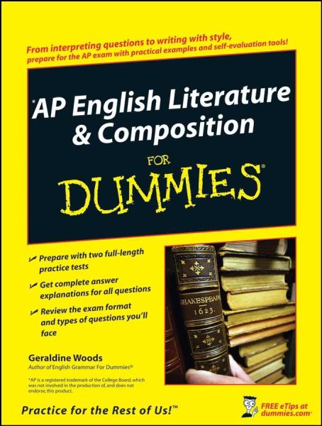 AP English Literature & Composition For Dummies cover