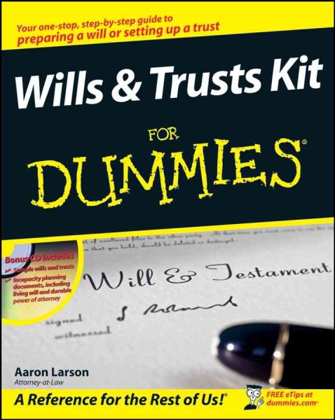 Wills and Trusts Kit For Dummies cover