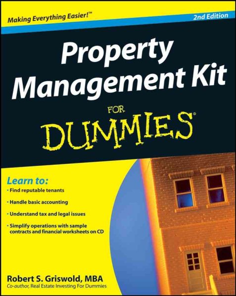 Property Management Kit For Dummies (Book & CD) cover