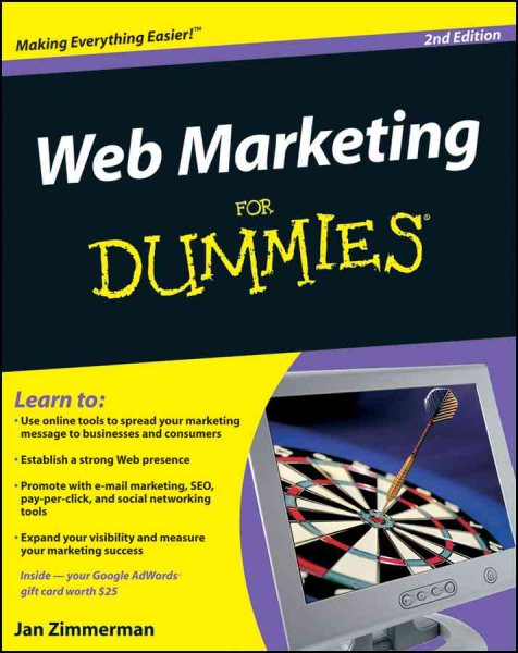 Web Marketing For Dummies cover