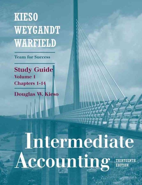 Intermediate Accounting, Chapters 1-14, Study Guide (Volume 1) cover