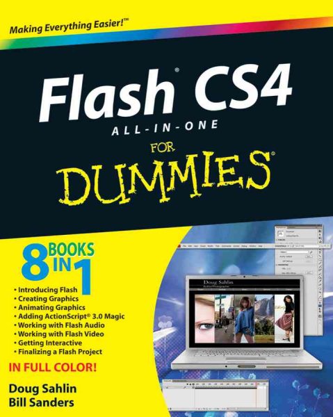 Flash CS4 All-in-One For Dummies cover