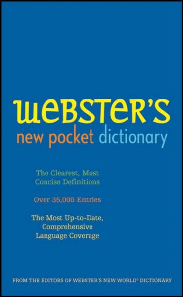 Webster's New Pocket Dictionary cover