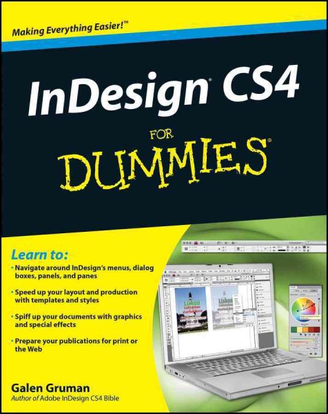 InDesign CS4 For Dummies cover