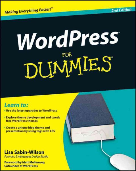 WordPress For Dummies, 2nd Edition cover